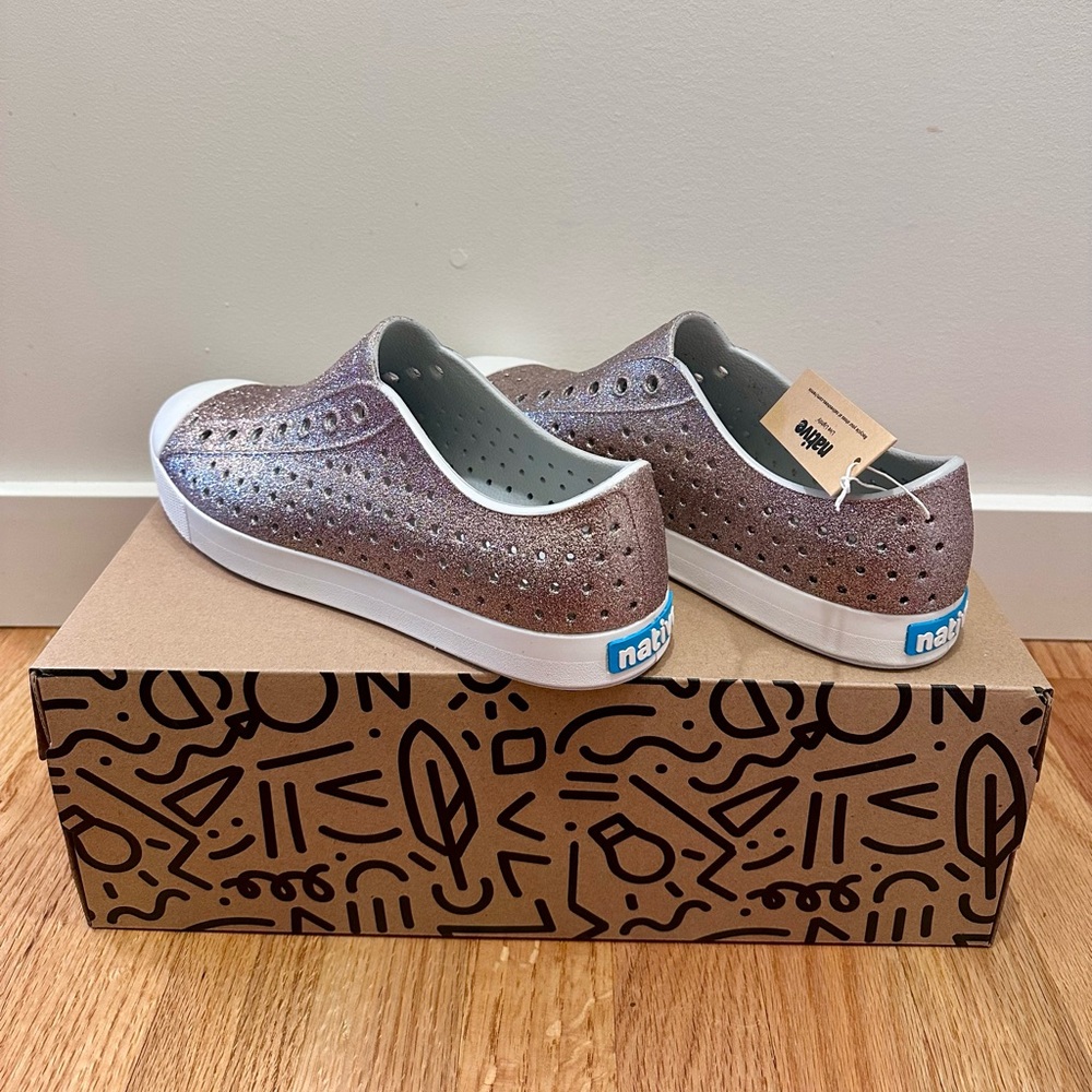 NIB Native Shoes Jefferson Glitter Shoes, M9/W11 - Picture 4 of 6